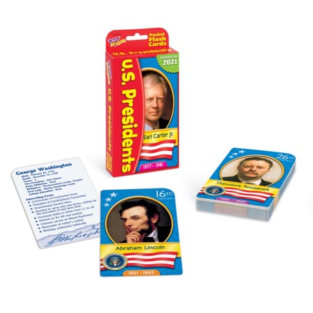 TREND ENTERPRISES U.S. Presidents Pocket Flash Cards T23013